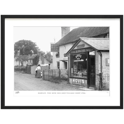 Hawley, the New Inn and Village Shop 1906 1 Piece Single Picture Frame Wall Art