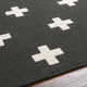 Cavan Geometric Handmade Tufted Wool Black Area Rug