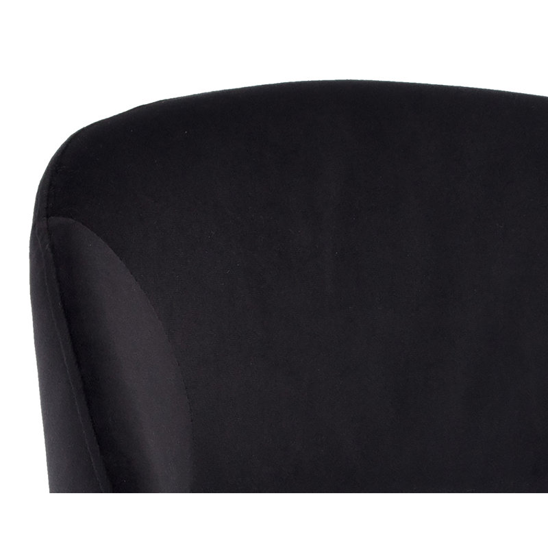 Monae Barstool - Abbington Black, Black, Counter Stool (26" Seat Height)
