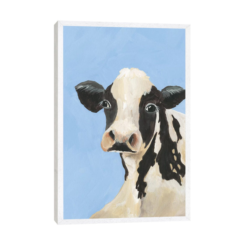 Cow-don Bleu III by Regina Moore - Gallery-Wrapped Canvas Giclée on Canvas, White Floated Frame, 66.04 cm H x 45.72 cm W
