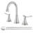 2-handle Bathroom Faucet with Drain Assembly-80806990