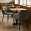 Cozy Vintage Tufted Upholstered Comfortable Air Leather Dining Armchair for Dining Room, Restaurant, Office-1509847879-1509847872