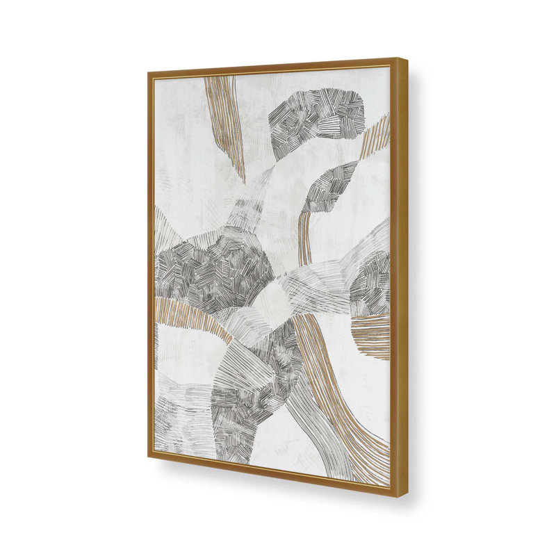 «String Dream I» par June Erica Vess, reproduction d'art sur toile, H 24 po x l 18 po, Doré