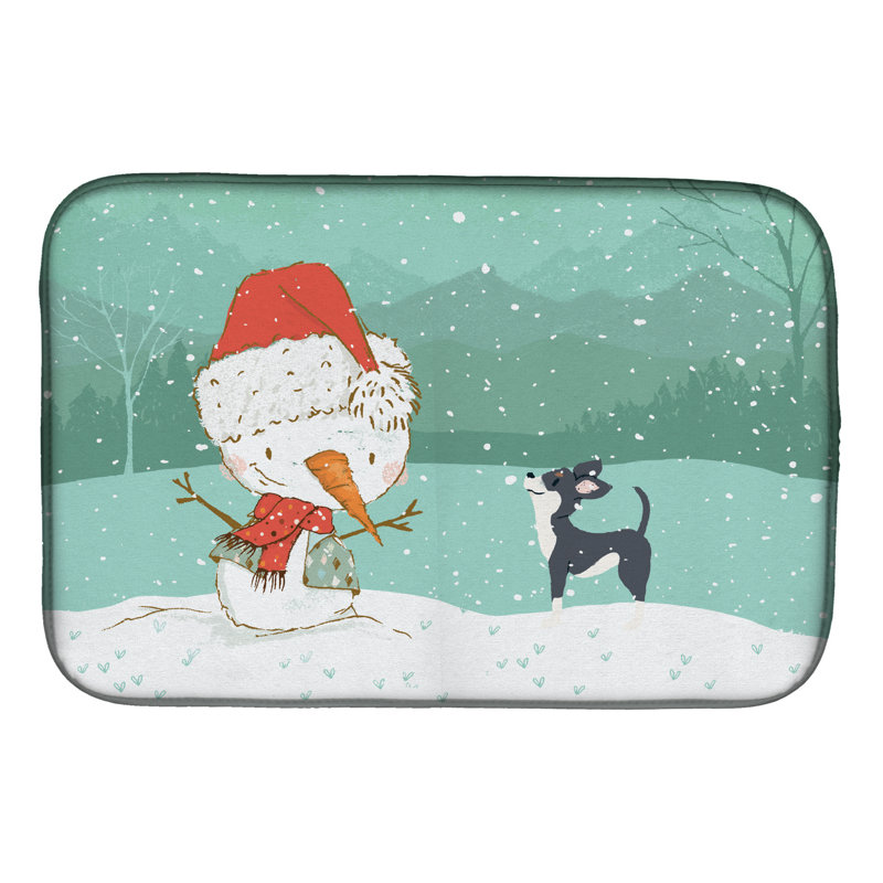 Snowman Christmas, Black Chihuahua