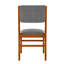 Ensemble de 4 chaises de salle à manger, chaises d'appoint de cuisine rembourrées, chaise de salle à manger de style campagnard