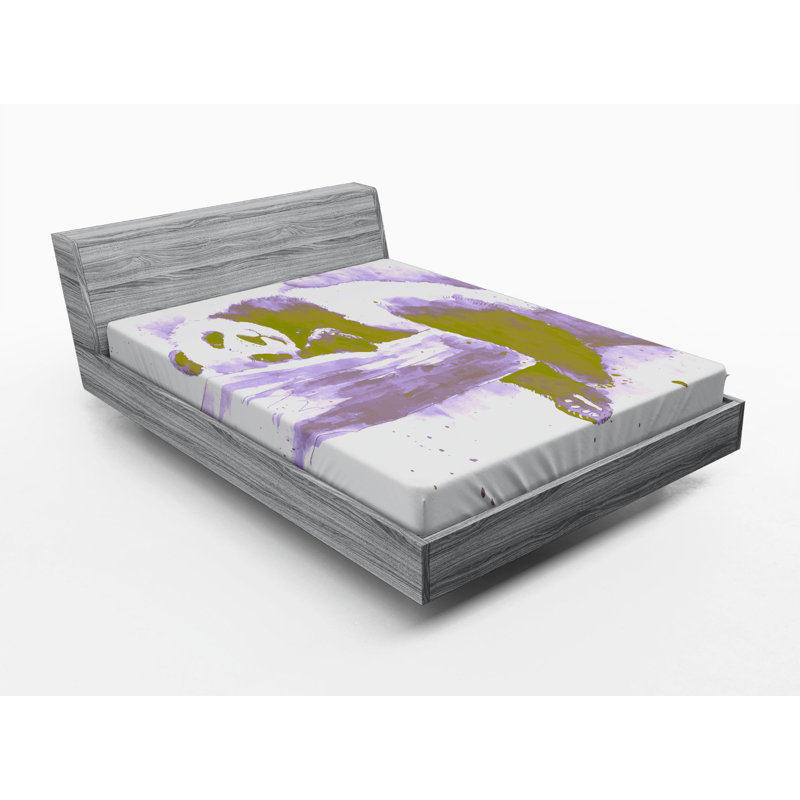 Microfiber Abstract Fitted Sheet, Full Fitted Sheet