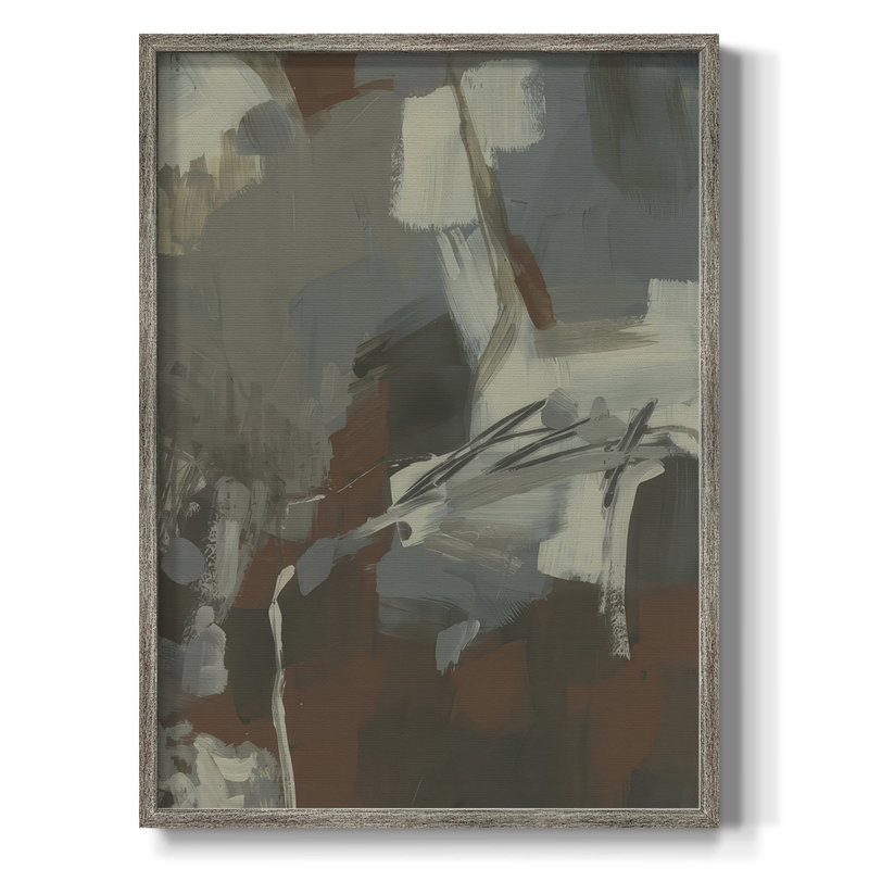 Mudstone Graffiti I Framed Print - Solid Wood, 11" H x 9" W