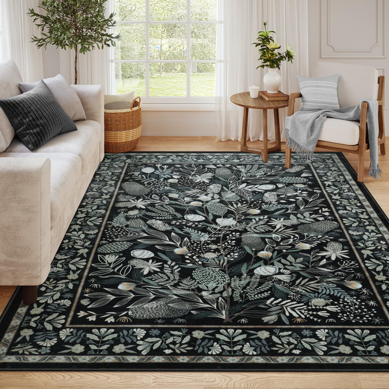 Tapis de salle à manger Kaldi, Rectangulaire 8 pi x 10 pi