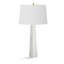 Grande lampe de table en albâtre Quatrefoil