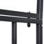 Portail en métal de 206 cm avec système de verrouillage, motifs cœurs pour fêtes et mariages, gris jardin