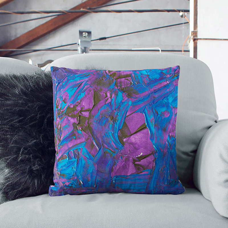 Abstract Square Cushion, 55 x 55 cm