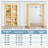 Hidden Door 64"W x 80"H Assembled Universal/Reversible Pine Wood Bookcase Hidden Door Interior Door with Quick-Assembly Jamb/Pre-Drilled Holes and Casing All Hardware Included-135450761