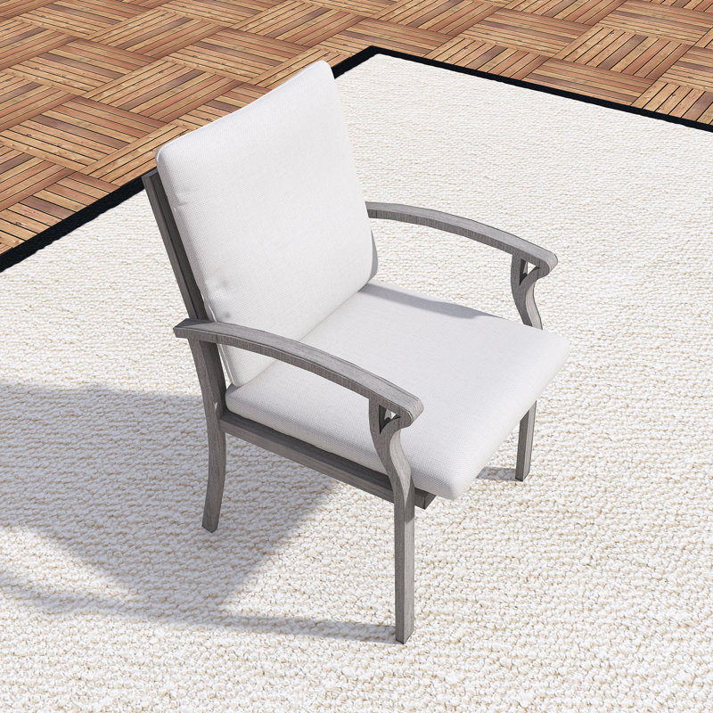 6 chaises de salle à manger d'extérieur en aluminium à haut dossier 6 pièces
