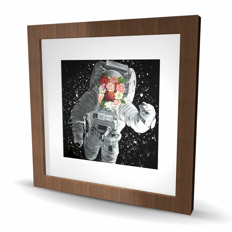 «Dreaming of Space», reproduction encadrée matte pour la décoration intérieure, H 16 po x l 16 po, Brun