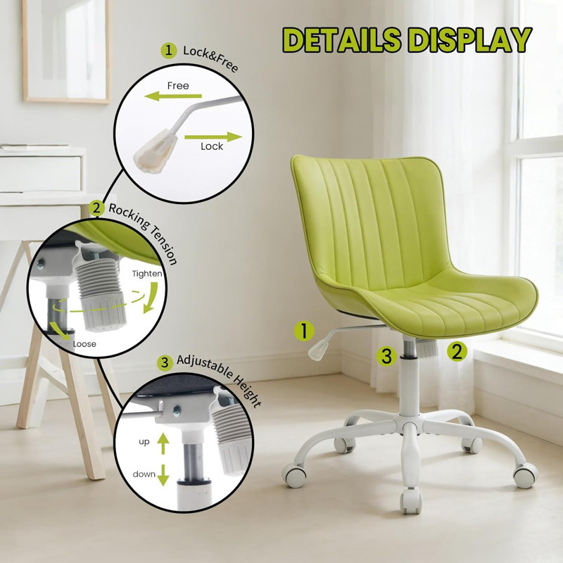Upholstered Lounge Chair, Green