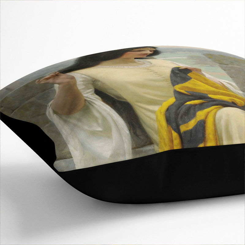 Stitching The Standard Scatter Square Throw Cushion, Black, 55cm H x 55cm W x 20cm D