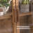 Solid Wood Aged Style Storage Cabinet Bookcase