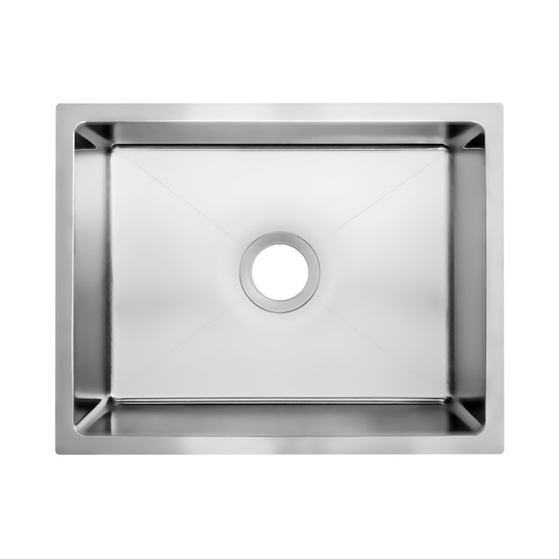 Évier de cuisine en acier inoxydable encastrable 23 po L