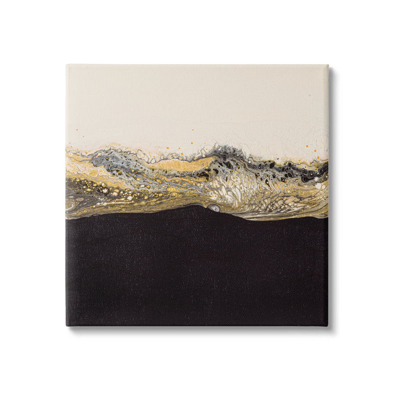 «Stupell Industries Glam & Black Splash», art mural par Ruth Fromstein, H 17 po x l 17 po x P 1,5 po