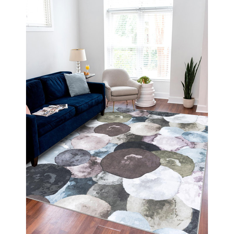 Rumi Tendria Rug, Gray, Rectangle 2'2" x 3'1"
