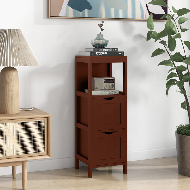 Dulwich Freestanding Linen Cabinet, Brown