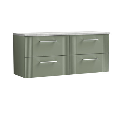 Deco 121.49cm Double Bathroom Vanity Base Only
