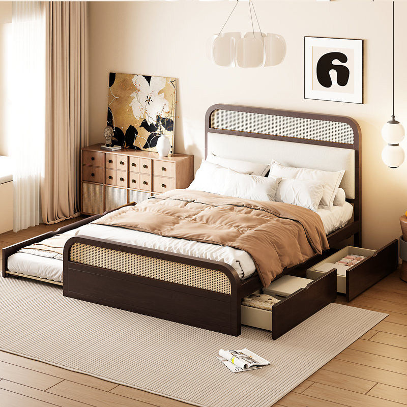 Grand lit avec finition et lit gigogne
