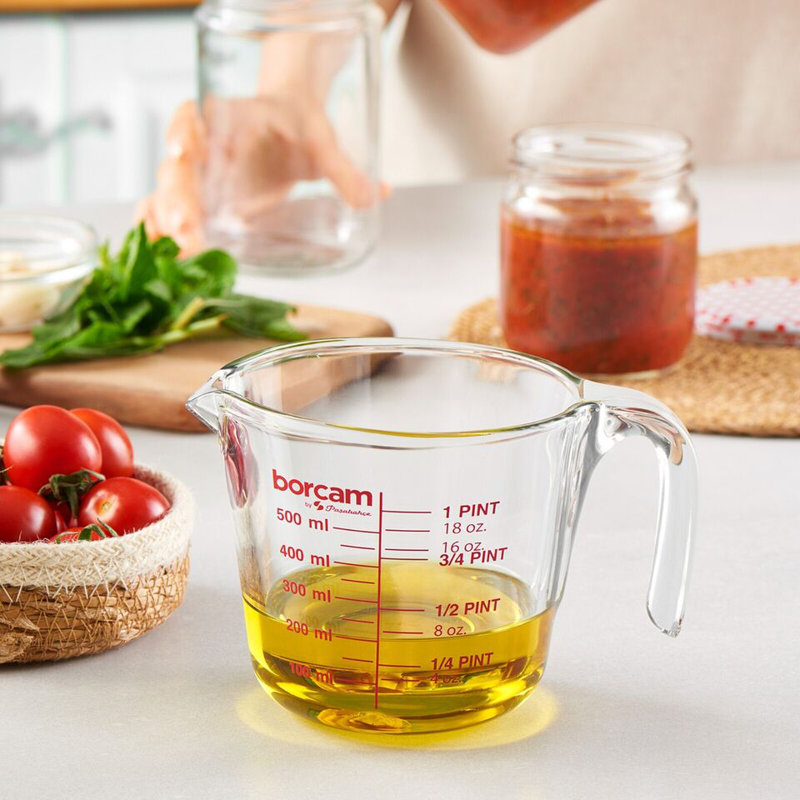 1L Clear Glass Measuring Mixing Jug in ML Oz Pints Kitchen Cooking Baking