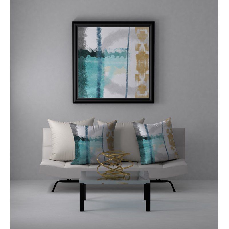 Coussin décoratif carré riche et infaillible, 20 po x 20 po