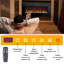 Electric Fireplace with Remote & Touch Screen Control, Electric Fireplace Mounted Recessed, 13 LED Color Flame Effect, 2 Heat Settings 750W/1500W, Timer, Overheat Protection-611868322