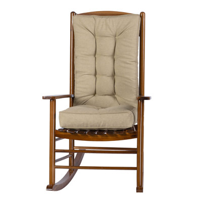Chaise berçante d'extérieur avec coussin touffeté Fairmont