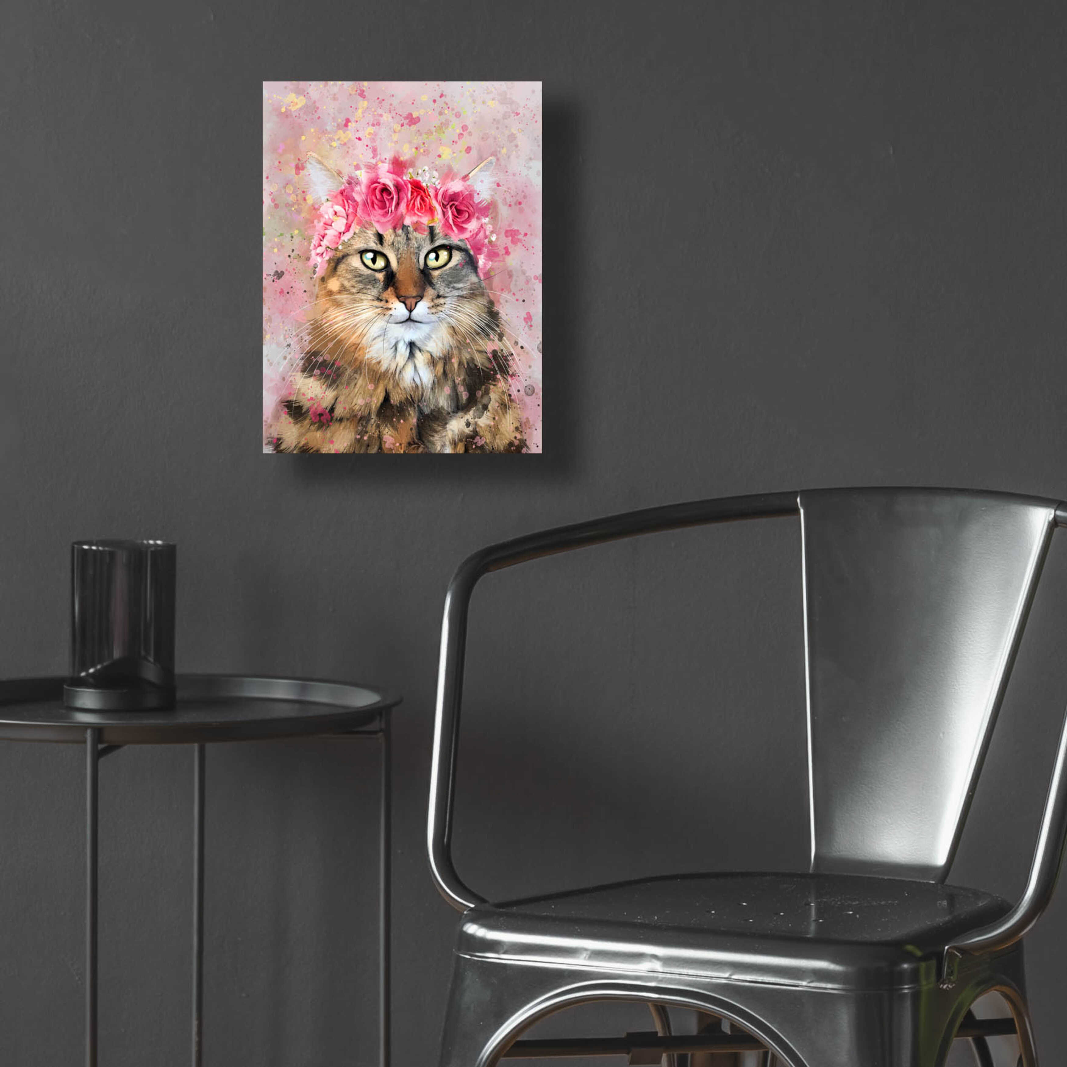 Red Barrel Studio® Flower Crown Tabby Cat 5 On Plastic / Acrylic by ...