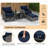 5 Piece Wicker Seating Group with Cushions-120921497