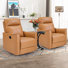 31.5" Wide Modern Ultra Comfortable Swivel And Rocker Manual Recliner Chair