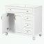 Meuble-lavabo de salle de bain avec lavabo, tiroir rabattable, 3 tiroirs et tablette réglable-1058787755