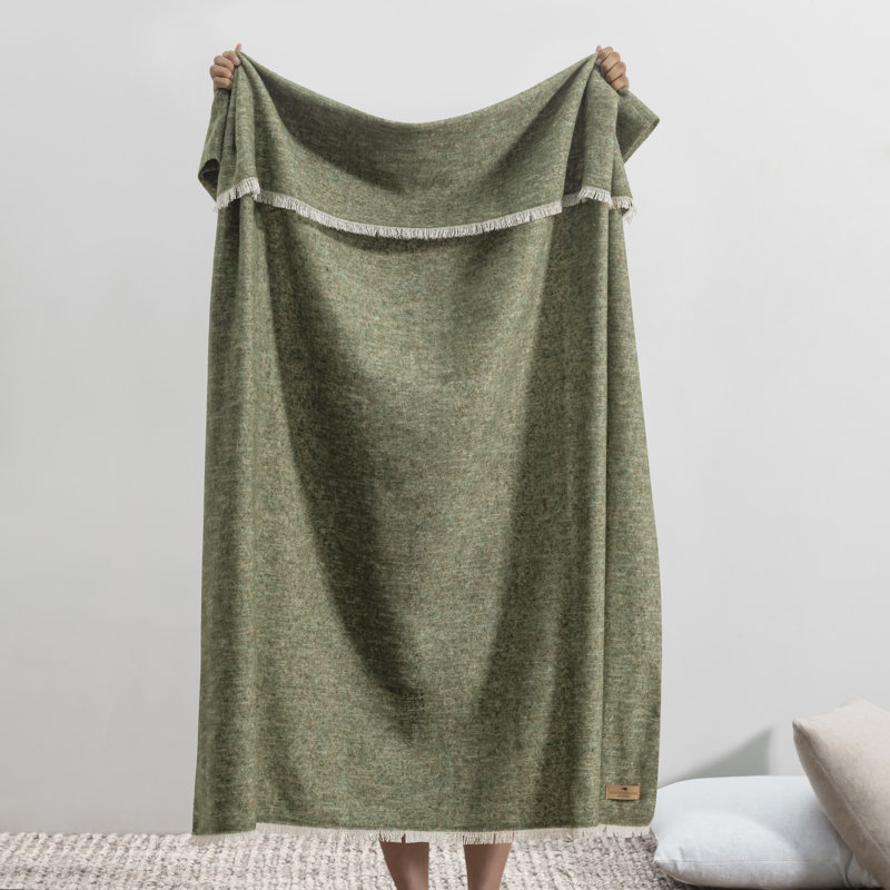 Cinder Mist Throw, Olive