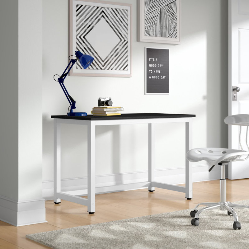 Bureau d'écriture pour bureau à domicile Agostini, Noir / blanc