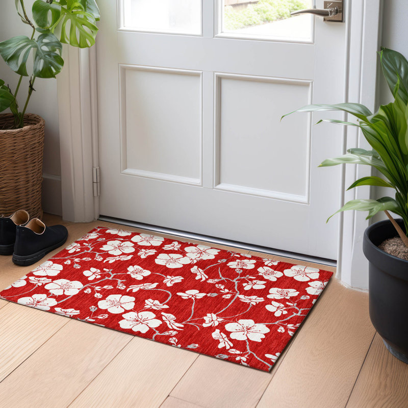  Machine Washable Indoor/Outdoor Chayden ACN1032 Rug, Rectangle 1'8" x 2'6"