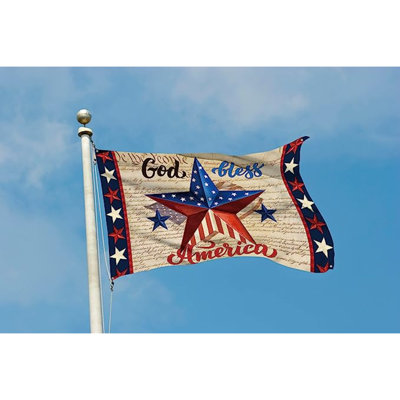 Drapeau de jardin en polyester 36 po x 60 po Gretchin