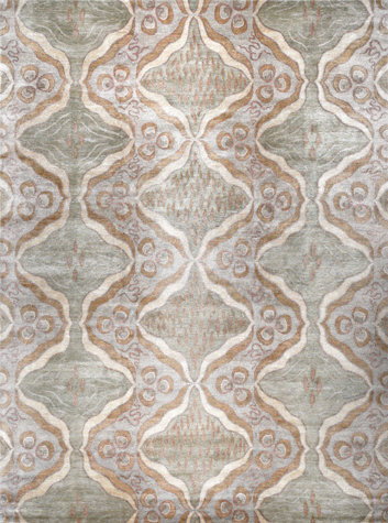 Contemporary Hand Knotted Oriental Area Rug, Rectangle 10' x 14'