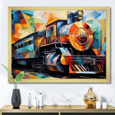 " Abstract Train Cubist Expressions I "