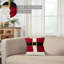 Coussin de couleur père noël Mervela