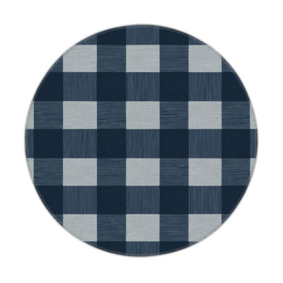 Tapis d'intérieur et d'extérieur à carreaux gris