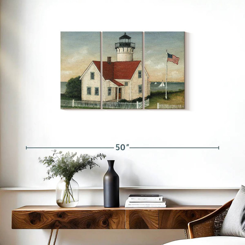 Maison du gardien du phare Lilie, H 20 po x l 33 po