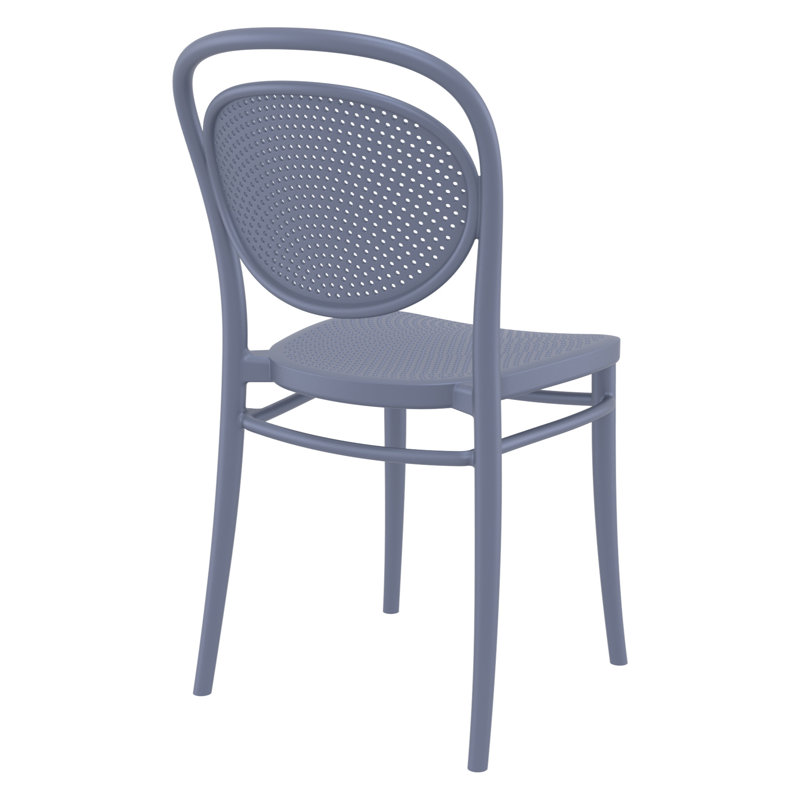Chaise d'appoint de salle à manger Farrah, Gris foncé
