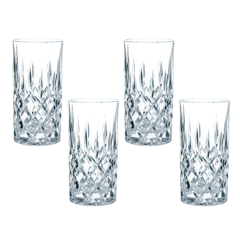 12.7 Oz Longdrink Glasses, Set of 4