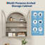 Solid Wood Oval Accent Cabinet-1694448497