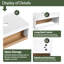 Ensemble de meuble-lavabo flottant 30 po - Design mural peu encombrant avec vasque-1323947166