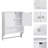 Over The Toilet Storage Cabinet,Farmhouse Medicine Cabinet With 2 Door And Adjustable Shelves,21.65 X 7.1 X 27.6 Inches, Bathroom, Living Room, White