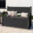 70 Gallon Resin Outdoor Storage Bench with Armrests Weatherproof Deck Box, Lockable Lid & 500 lb Seating in Rattan Finish-115747727